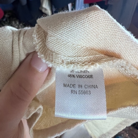 For Cynthia Linen Blend Handkerchief Hem Dress - Picture 6 of 7